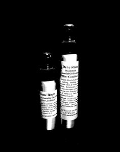 An 80 ml and a 120 ml aluminium bottle of "Mint Condition" Dene Roots Smudge Sprays 